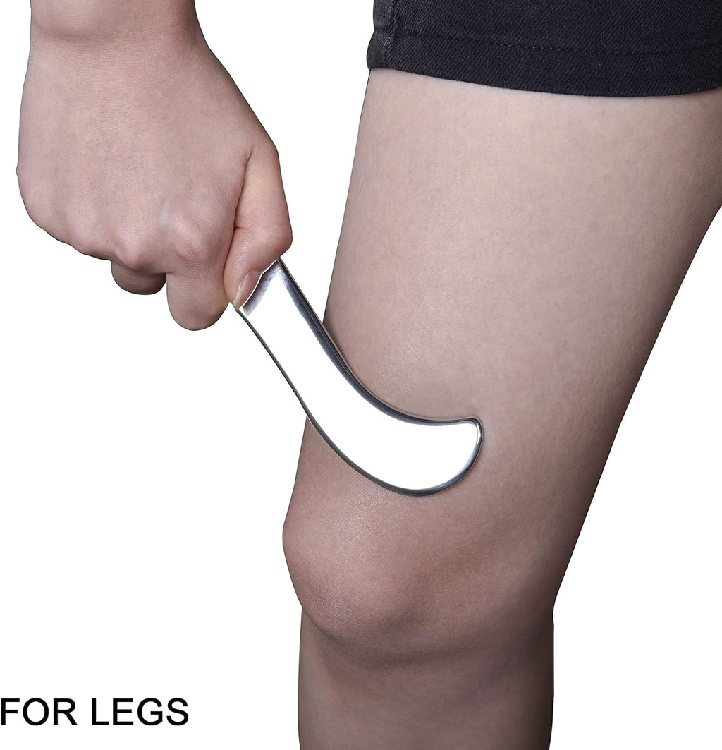 BYYDDIY Stainless Steel Gua Sha Muscle Scraper Tool,Scar Tissue Tool,Physical Therapy Tools,Muscle Scraping Tool,Guasha Massage Scraper,IASTM Tools,Skin Scraping Tool,Soft Tissue Massage Tool